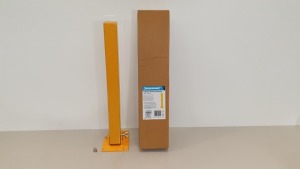 10 X BRAND NEW FOLD-DOWN PARKING SECURITY POSTS 560 X 120 MM (PADLOCK NOT SUPPLIED SUITS 10MM SHACKLE) (PROD CODE 377185) RRP £26.68 EACH (EXC VAT)