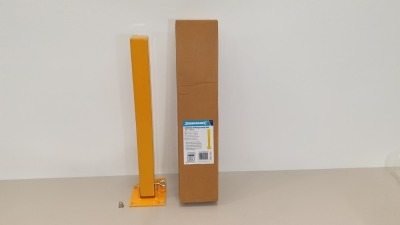 10 X BRAND NEW FOLD-DOWN PARKING SECURITY POSTS 560 X 120 MM (PADLOCK NOT SUPPLIED SUITS 10MM SHACKLE) (PROD CODE 377185) RRP £26.68 EACH (EXC VAT)