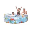 3 X BRAND NEW LARGE JILONG OCEAN FUN 3 RING INFLATABLE PADDLING POOL SIZE 150 X 53 CM 558 LITRE CAPACITY