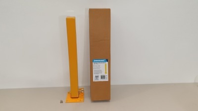 10 X BRAND NEW FOLD-DOWN PARKING SECURITY POSTS 560 X 120 MM (PADLOCK NOT SUPPLIED SUITS 10MM SHACKLE) (PROD CODE 377185) RRP £26.68 EACH (EXC VAT)