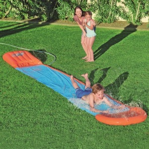 8 X BRAND NEW BESTWAY KIDS H20- GO SINGLE SLIDER WITH RAMP - RRP-£159.92 - SIZE 5.49M - 18FT LENGTH