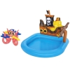 6 X BRAND NEW BESTWAY KIDS PADDLING PIRATE SHIP POOL SIZE 140 X 140 X 130 CM - 22GAL WATER CAPACITY WITH OCTOPUS - 2