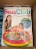 12 X BRAND NEW BOXED PMS COLOURFUL SUN CLUB 3 RING RAINBOW INFLATABLE PADDLING POOL SIZE 100 X 22CM - 95 LITRES CAPACITY - 3