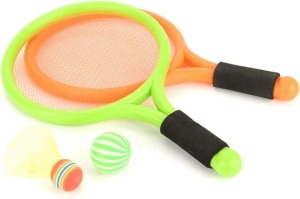 16 X BRAND NEW TOYRIFIC 2 PLAYER KIDS OUTDOOR GARDEN TENNIS BADMINTON RACKET SETS