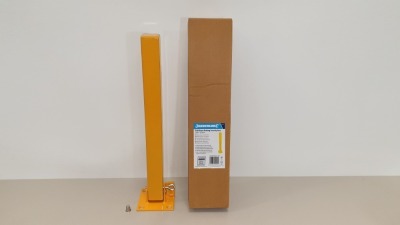 10 X BRAND NEW FOLD-DOWN PARKING SECURITY POSTS 560 X 120 MM (PADLOCK NOT SUPPLIED SUITS 10MM SHACKLE) (PROD CODE 377185) RRP £26.68 EACH (EXC VAT)