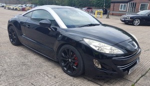 BLACK PEUGEOT RCZ THP 156 AUTO PETROL COUPE 1598CC FIRST REGISTERED 18/5/2011 - ELECTRIC AND HEATED SEATS - REG: S888 XTN MILES- 38,035 VIN NUMBER: VF34J5FVABP001951 1 KEY NO V5 HAS MOT UNTIL 6/2/2024