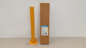 10 X BRAND NEW FOLD-DOWN PARKING SECURITY POSTS 560 X 120 MM (PADLOCK NOT SUPPLIED SUITS 10MM SHACKLE) (PROD CODE 377185) RRP £26.68 EACH (EXC VAT)