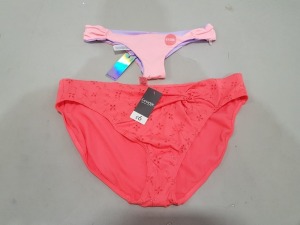 30 X BRAND NEW GEORGE SWIM BRIEFS - IN LUMINOUS ORANGE - IN MIXED SIZES TO INCLUDE UK 8 / 10 / 20 / - IN 1 TRAY