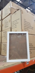 120 X BRAND NEW 30.5 CM WIDTH X 40 CM HEIGHT - WHITE WOODEN PHOTO FRAME - IN 30 BOXES