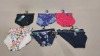 50 X BRAND NEW M & S HIPSTER BIKINI'S DESIGN INCLUDE BLACK WITH FLORAL , WHITE WITH FLORAL , ORANGE FLORAL , BLACK ETC - SIZE INCLUDED - 20 / 8 / 24 / 12