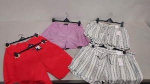 40 X BRAND NEW M & S WOMENS SHORTS STYLES INCLUDE - PINK , WHITE AND BLACK LINES - SIZES INCLUDE - UK 12 / 10 / 6 / 18 / 16 / 14/