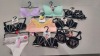 50 X BRAND NEW M & S BRAS & KNICKERS STYLES INCLUDE - PINK AND ORANGE FLORAL, WHITE WITH FLORAL , PINK WITH ROSES ETC - VARIOUS SIZES