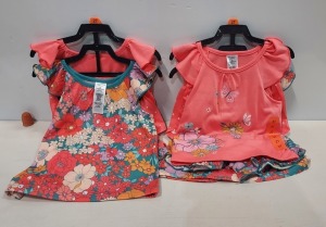 35 X BRAND NEW SETS OF 2 CARTERS 2PC TOPS AND SHORTS SET IN VARIOUS TODDLER SIZES