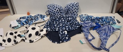 22 X BRAND NEW MIXED BIKINI AND SWIMSUIT LOT IN VARIOUS STYLES AND SIZES