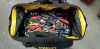 75+ PIECE TOOL LOT CONTAINING 1 MAKITA CORDELSS DRILL WITH BATTERY , CHARGER AND CASE MULTI METER / VARIOUS RATCHET SPANNERS / VARIOUS PLIERS / SOCKETS / DRILL BITS AND STANLEY BAG FULL OF VARIOUS TOOLS ETC - 2