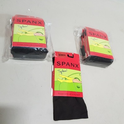 70 X BRAND NEW SPANX BITTERSWEET TROUSER SOCKS WITH O LEG BAND SIZE REG