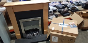 1 X VALOR DREAM BLACK FULL DEPTH CONVECTOR AND 1 X GDVC SUPER ECO CLASSIC 11 CHROME FIREPLACE ( CUSTOMER RETURNS )