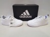 4 X EX DISPLAY ADIDAS TENSAUR K TRAINERS IN WHITE IN SIZES UK 11.5K -13.5K -2 - 3.5