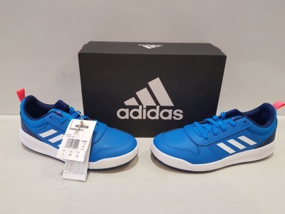 5 X EX DISPLAY ADIDAS TENSAUR K TRAINERS IN BLUE IN SIZES UK 4.5 - 5 - 5.5