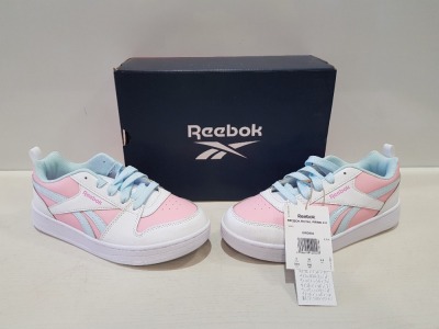 8 X EX DISPLAY REEBOK TRAINER LOT CONTAINING REEBOK ROYAL PRIME 2.0 - REEBOK XT SPRINTER 2.0 IN SIZES 5 UK