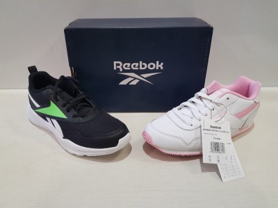 8 X EX DISPLAY REEBOK TRAINER LOT CONTAINING REEBOK ROYAL CL JOG 2.0 - REEBOK XT SPRINTER 2.0