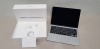 1 X BRAND NEW APPLE MACBOOK AIR ( MODEL A2337) / 13 INCH SCREEN / APPLE M1 CHIP / 8 GB UNIFIED MEMORY / 256GB SSD - WITH BOX AND CHARGER