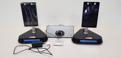 2 X THERMA-I FEVER MONITORS ( MODEL : TFMIR820 ) INCLUDES STANDS ( 1 XPOWER LEAD ) 1 X CISCO TELE PRESENCE CONFERENCE CAMERA INCLUDES MICROPHONE PAD - ( NO POWER LEADS )