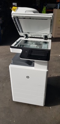 1 X HP COLOR LASER JET MANAGED MFP E77830 - PHOTOCOPIER PRINTER - WITH 4 SECTION BOTTOM PAPER COMPARTMENT WITH POWER LEAD