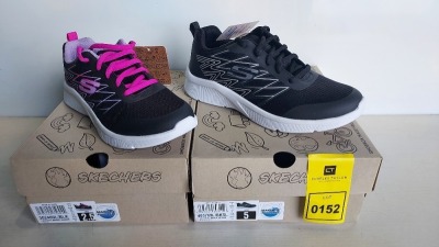 10 X EX DISPLAY SKECHERS MACHINE WASHABLE KIDS SHOES IN VARIOUS STYLES AND ASIZES IE SIZE UK 1,5, 3,4, ETC