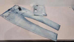 9 X BRAND NEW TRUE RELIGION TONY SKINNY DENIM JEANS SIZE 30W - RRP-£129.00 PP