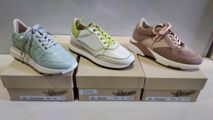 4 X BRAND NEW DL SPORT SHOE LOT CONTAINING - LOGIC AQUA MARIN SHOES - DEER BIANCO SHOES - VELOUR MASTICE SHOES - VITELLO BIANCO SHOES ALL IN SIZE 37 - RRP-£190.00PP