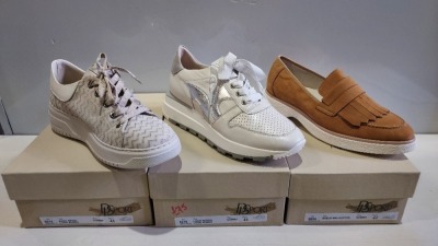 4 X BRAND NEW DL SPORT SHOE LOT CONTAINING -ZAGO BEIGE SHOES - NABUK MELACOTON - LOGIC BURRO SHOES - VELOUR MASTICE SHOES - ALL IN SIZE 41 - RRP-£190.00PP