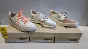 4 X BRAND NEW DL SPORT SHOE LOT CONTAINING -LOGIC BURRO SHOES - CIPRO TORTORA - VITELLO BIANCO SHOES ETC - ALL IN SIZE 41 - RRP-£190.00PP