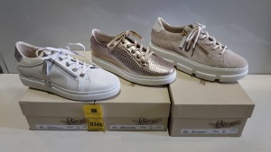 4 X BRAND NEW DL SPORT SHOE LOT CONTAINING MARSALA PLATINO SHOES - GERICO TOTORA - FIJI BIANCO - ALL IN SIZE 41 - RRP-£190.00PP