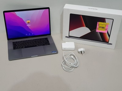 1 X APPLE MACBOOK PRO ( MODEL : A2485) / 16 INCH SCREEN / APPLE M1 PRO CHIP / 16 GB UNIFIED MEMORY / 512GB SSD / WITH BOX AND CHARGER - ( DATA WIPED - O/S INTACT )