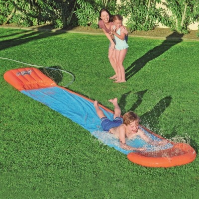 8 X BRAND NEW BESTWAY KIDS H20 GO SINGLE SLIDER WITH RAMP ( SIZE5.49 M - 18TH LENGTH ) 3 X BRAND NEW LARGE JILONG OCEAN FUN 3 RNG INFLATABLE PADDLING POOL SIZE ( 150 X 53 CM - 558 LITRE CAPACITY ) - IN 2 BOXES