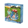 18 X BRAND NEW BOXES BESTWAY CANDYVILLE BABY INFLATABLE PADDLING POOL WITH SHADE - RRP £ 18.99 PP) ( 91 X 91 X 89 CM ) - IN 2 BOXES - 3