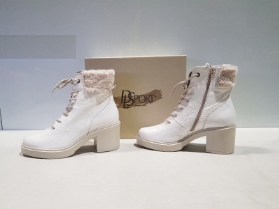 3 X BRAND NEW DL SPORT SHOE LOT CONTAINING MAGIC BURRO BOOTS- VITELLO LATTE BOOTS - NABUK NERO BOOTS - ALL IN SIZE 38- RRP-£190.00PP