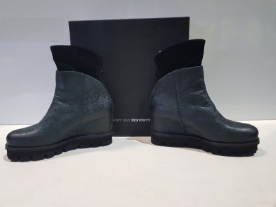 2 X BRAND NEW PATRIZIA BONFANTI SHOE LOT CONTAINING - FREYA ZANZI NERO BOOTS - FREYA NADA PULL UP BOOTS IN SIZE 37 RRP-£259.00 PP