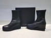 2 X BRAND NEW PATRIZIA BONFANTI SHOE LOT CONTAINING - TANIA ECOPELLE NERO BOOTS - KUNI ELASTIC DENVER PIETRO BOOTS IN SIZE 38 RRP-£259.00 PP