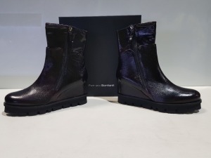 2 X BRAND NEW PATRIZIA BONFANTI SHOE LOT CONTAINING - FREYA NADA PULL UP BORDO BOOTS - NO LABE MAMMUT TAUPE BOOTS IN SIZE 41 RRP-£259.00 PP