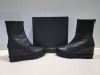 2 X BRAND NEW PATRIZIA BONFANTI SHOE LOT CONTAINING - TANIA ECOPELLE NERO BOOTS - YAYA NABUK NERO BOOTS IN SIZE 41 RRP-£259.00 PP
