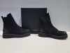 2 X BRAND NEW PATRIZIA BONFANTI SHOE LOT CONTAINING - FREYA ZANZI NERO BOOTS - KUNI NO LACES NABUK NERO BOOTS IN SIZE 41 RRP-£259.00 PP - 2