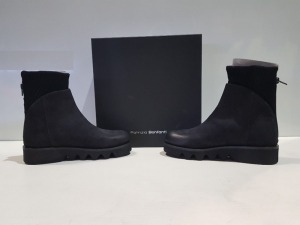 2 X BRAND NEW PATRIZIA BONFANTI SHOE LOT CONTAINING -YAYA NABUK NERO BOOTS - NABUK UNDERGROUND BOOTS IN SIZE 36 RRP-£259.00 PP