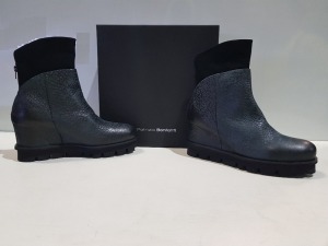 2 X BRAND NEW PATRIZIA BONFANTI SHOE LOT CONTAINING - KUNI MERINO DENVER ANTRACITE BOOTS - MAMMUT NERO BOOTS IN SIZE 41 RRP-£259.00 PP