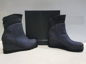 2 X BRAND NEW PATRIZIA BONFANTI NANA NABUK ANKLE BOOTS SIZE 40