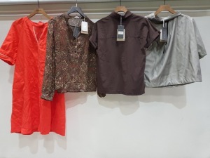 10 X PIECE BRAND NEW MIXED CLOTHING LOT CONTAINING - PAIGE DENIM JEANS - JANE LUSHKA TECH JERSEY - JANE LUSHKA TECH JERSEY - ETC ALL IN VARIOUS SIZES