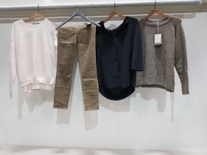 10 X PIECE BRAND NEW MIXED CLOTHING LOT CONTAINING - PAIGE DENIM JEANS - JANE LUSHKA PULLOVER - JANE LUSHKA VEST ETC ALL IN VARIOUS SIZES