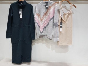 3 X PIECE BRAND NEW MIXED CLOTHING LOT CONTAINING - ISLA ZIGGY MOCK NECK JUMPER RRP-£249.00 - ANIA SCHIERHOLT CARAMEL TOP RRP- £215.00 - ANIA SCHIERHOLT KLEID JACKET RRP-£369.000