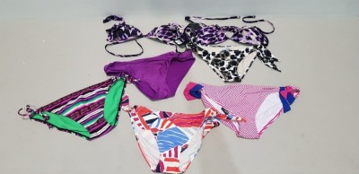 22 X BRAND NEW MIXED SWIMMING LOT TO INCLUDE BIKIN TOPS AND BOTTOMS IN VARIOUS SIZES